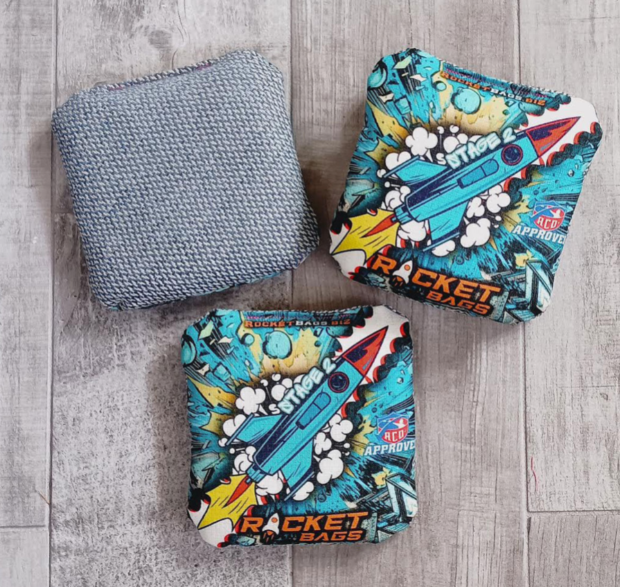 Stage 2 Blue Rocket ACO Cornhole Bags- 5.5/9