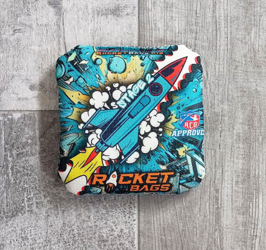 Stage 2 Blue Rocket ACO Cornhole Bags- 5.5/9