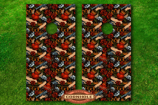 guns-roses-cornhole-decals-wraps